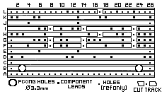 Fig. 2b Veroboard Tracks